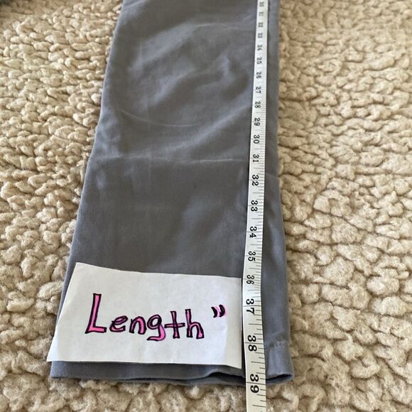 Old Navy Grey Low Rise Cotton Blend Career Ankle Straight Leg Zip Pants Size 6 - Picture 9 of 11